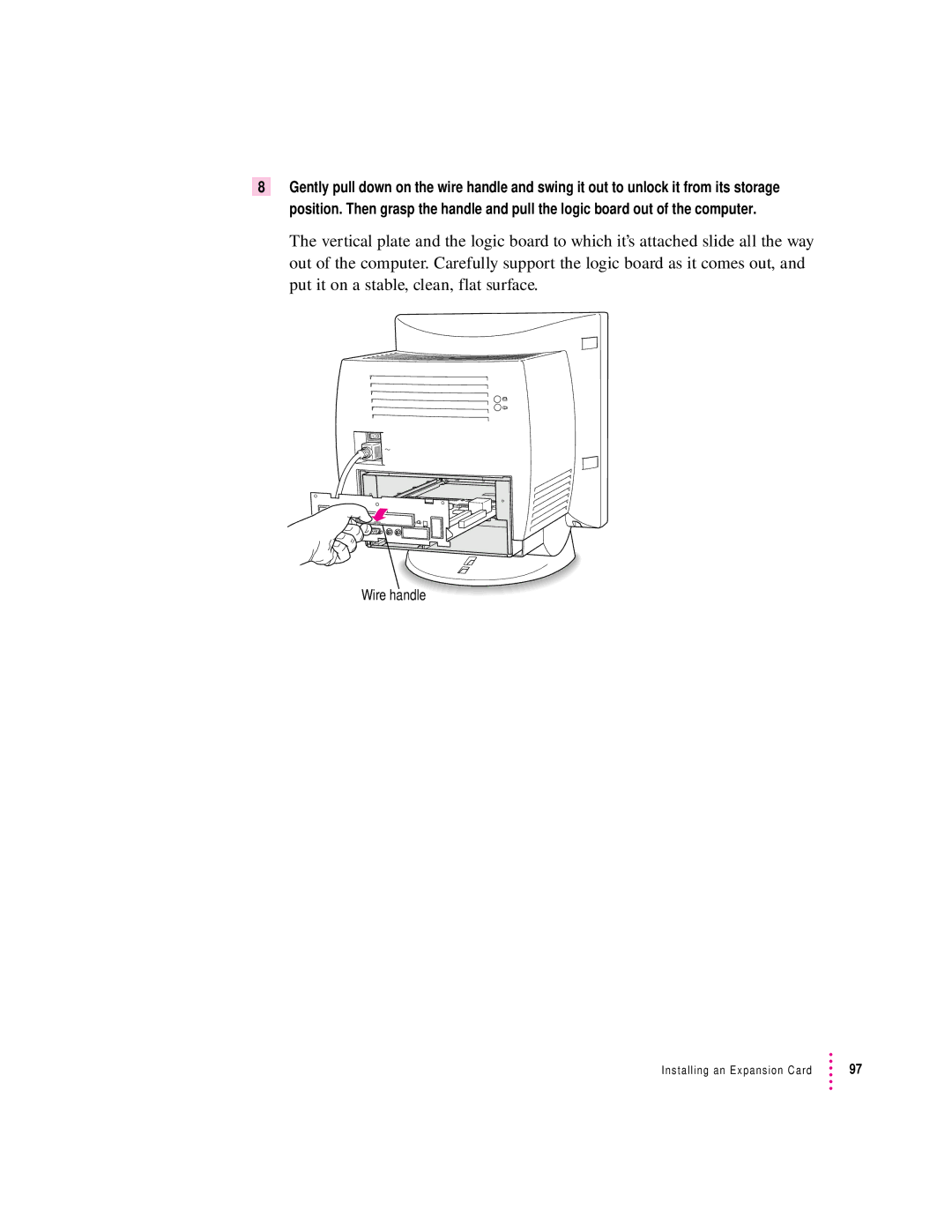 Apple 75 LC, 5200 LC manual Wire handle 