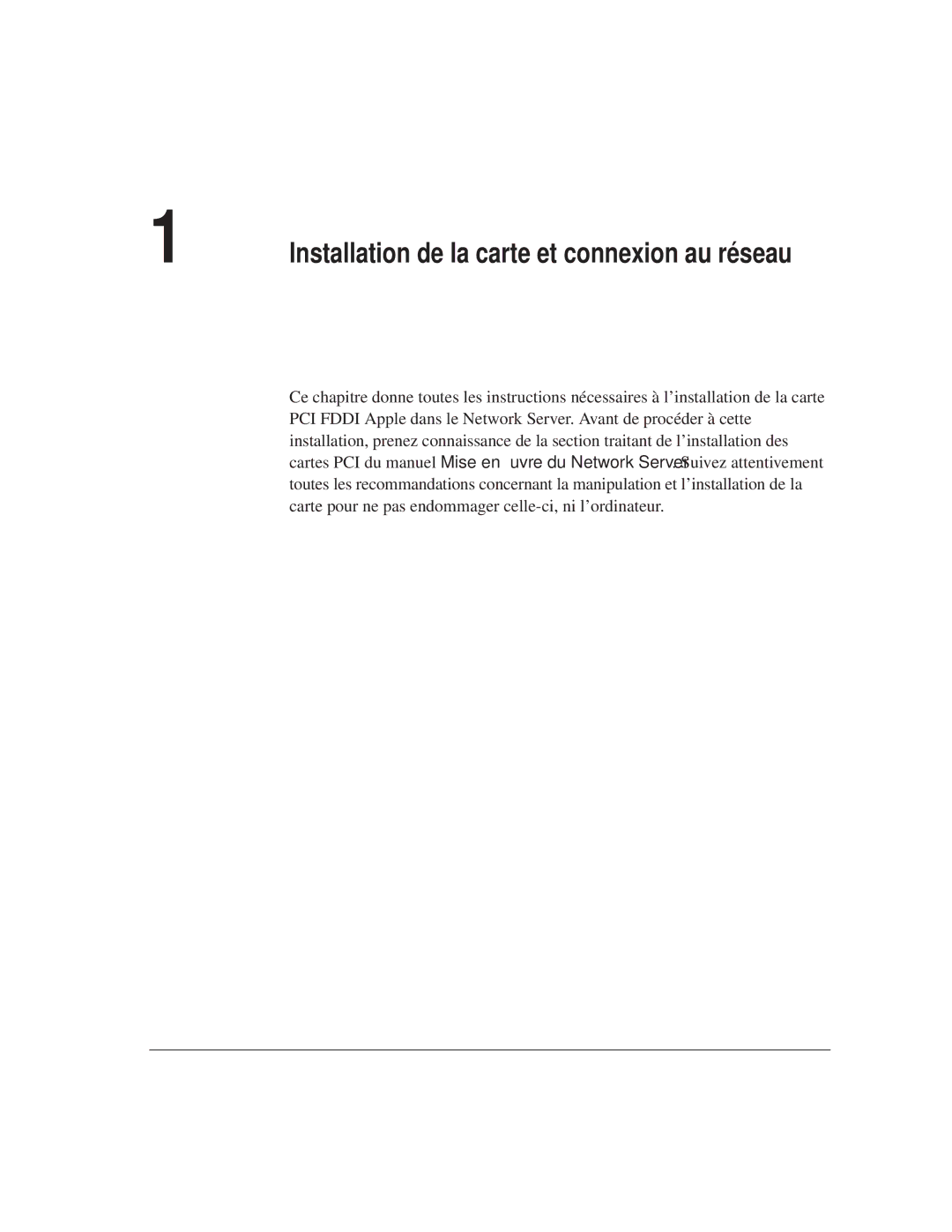 Apple 7600 Series, 7600/200 Series manual Installation de la carte et connexion au réseau 