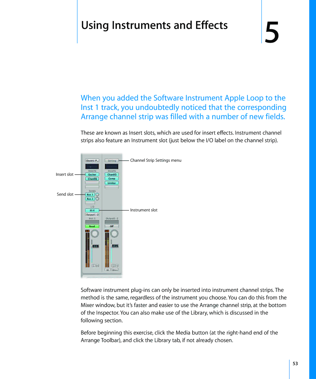 Apple 8 manual Using Instruments and Effects 