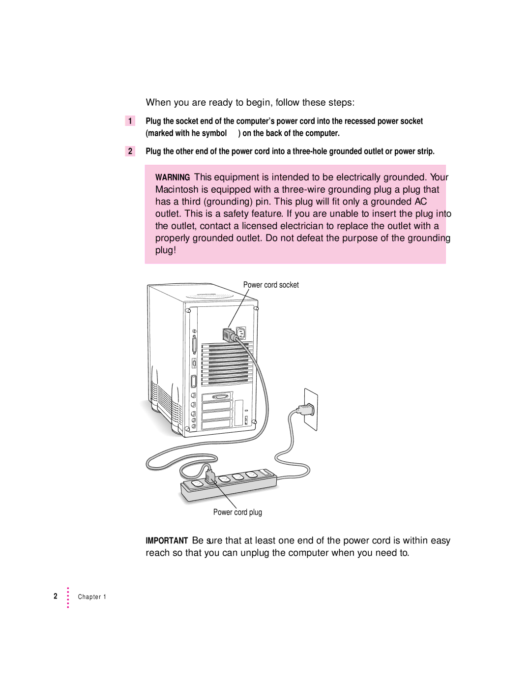 Apple 8100 Series manual When you are ready to begin, follow these steps 