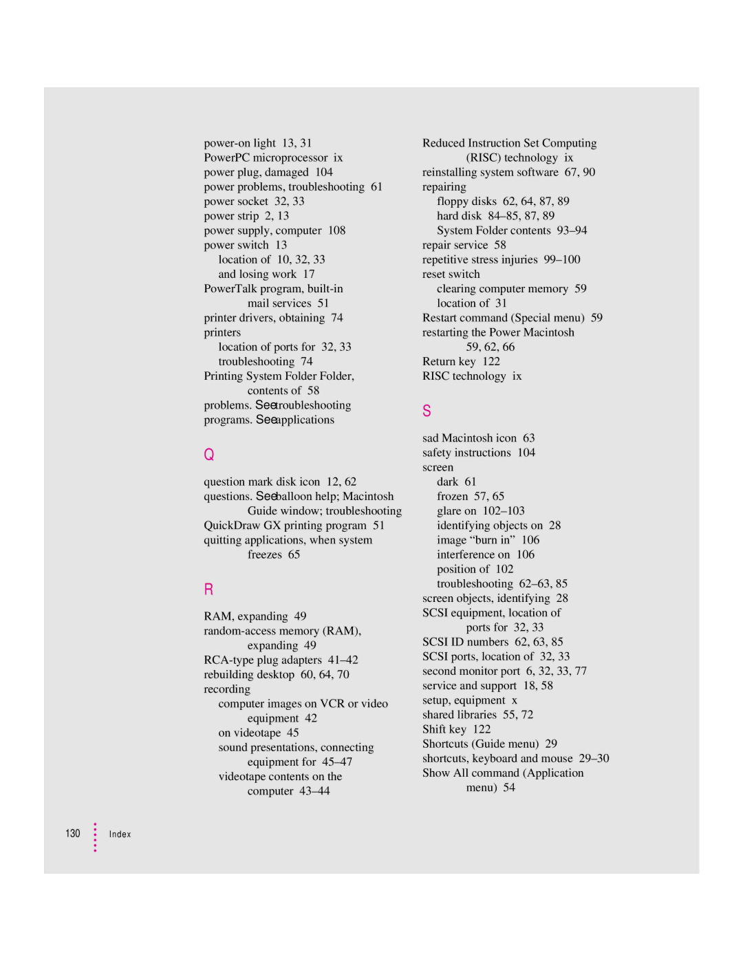 Apple 8100 Series manual Videotape contents on the computer 