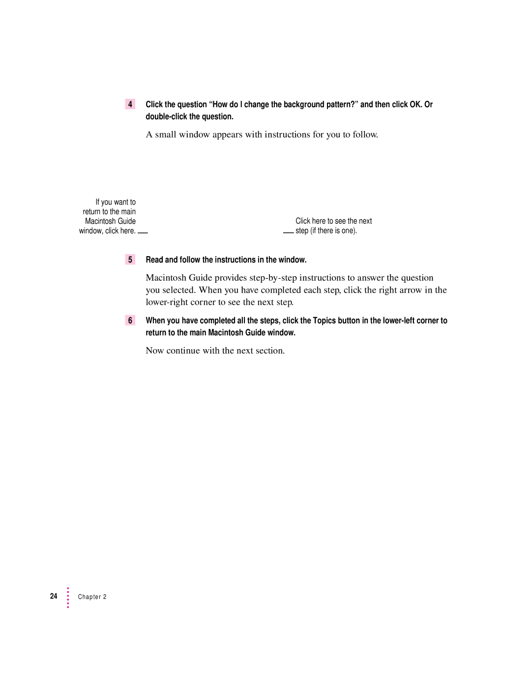 Apple 8100 Series manual Read and follow the instructions in the window 