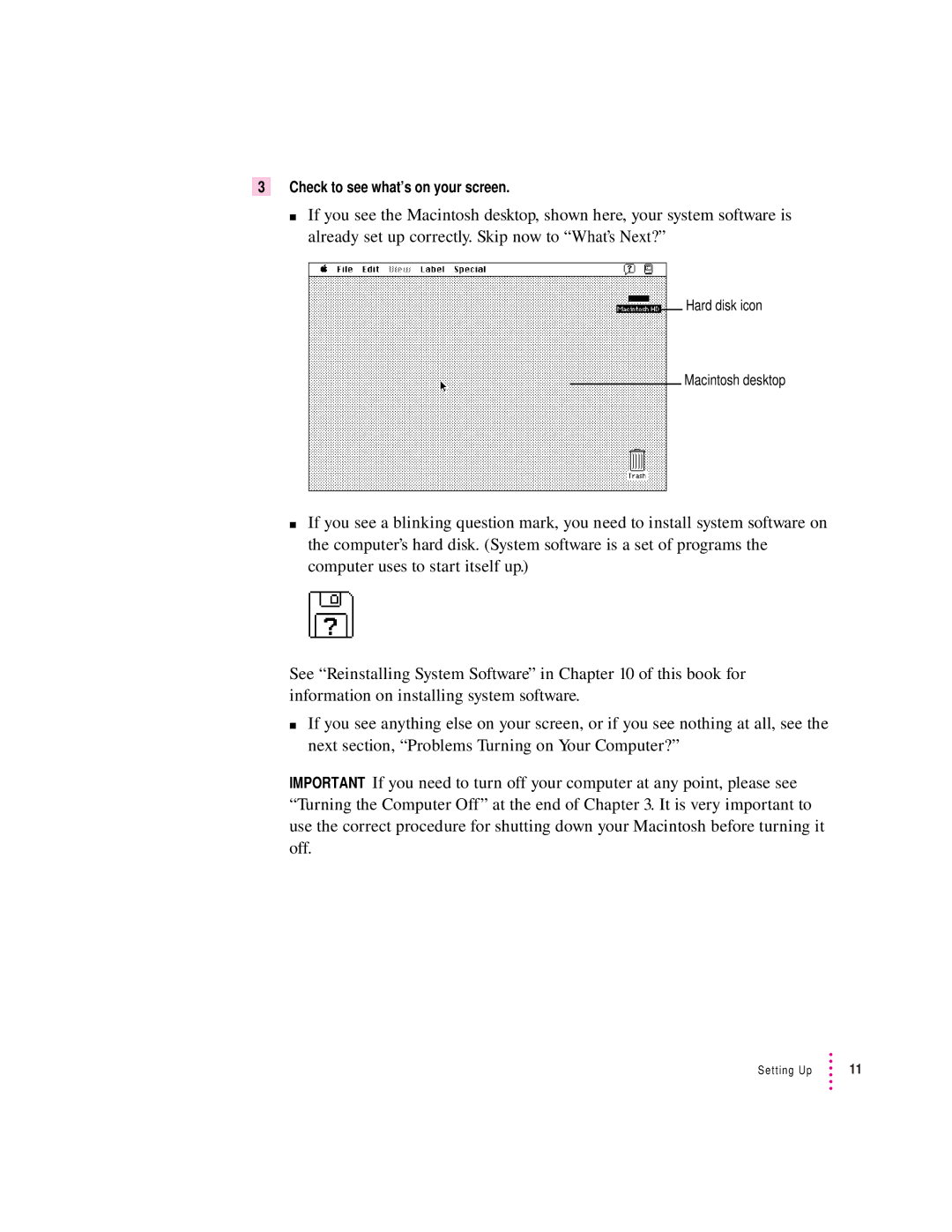 Apple 8100/80AV manual Check to see what’s on your screen 