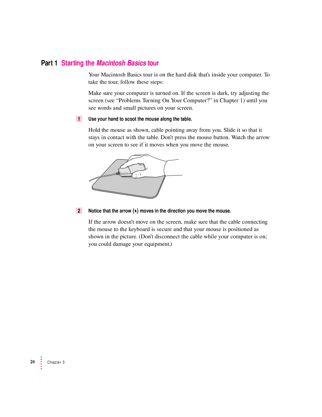 Apple 8100/80AV manual Part 1 Starting the Macintosh Basics tour 