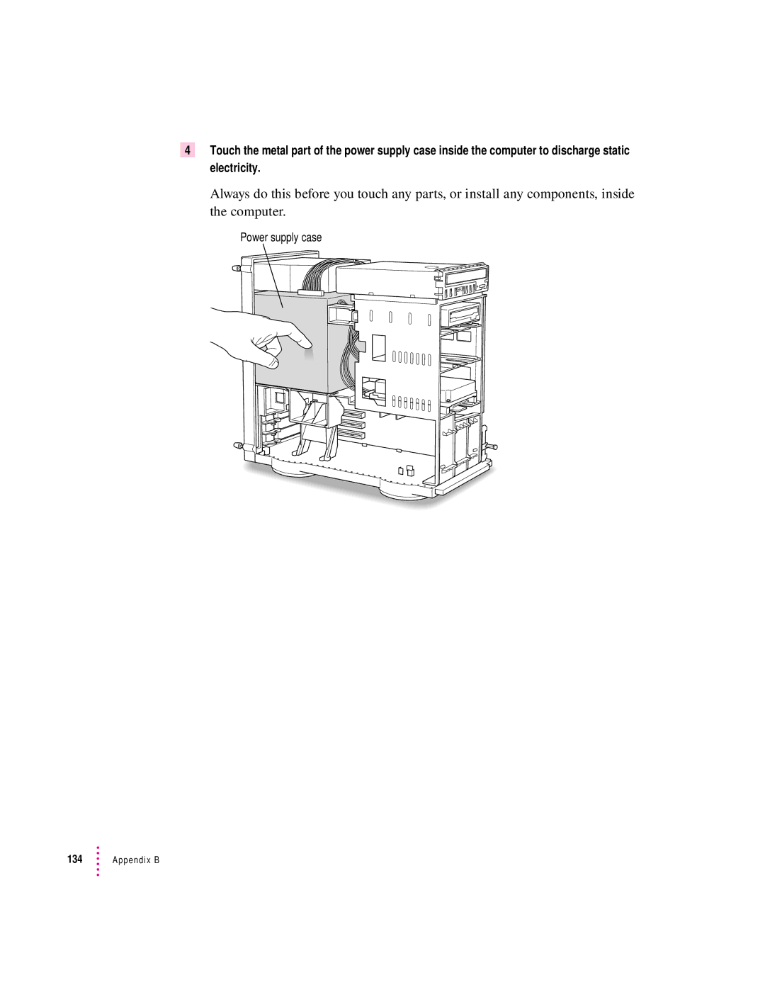 Apple 8200 appendix Power supply case 