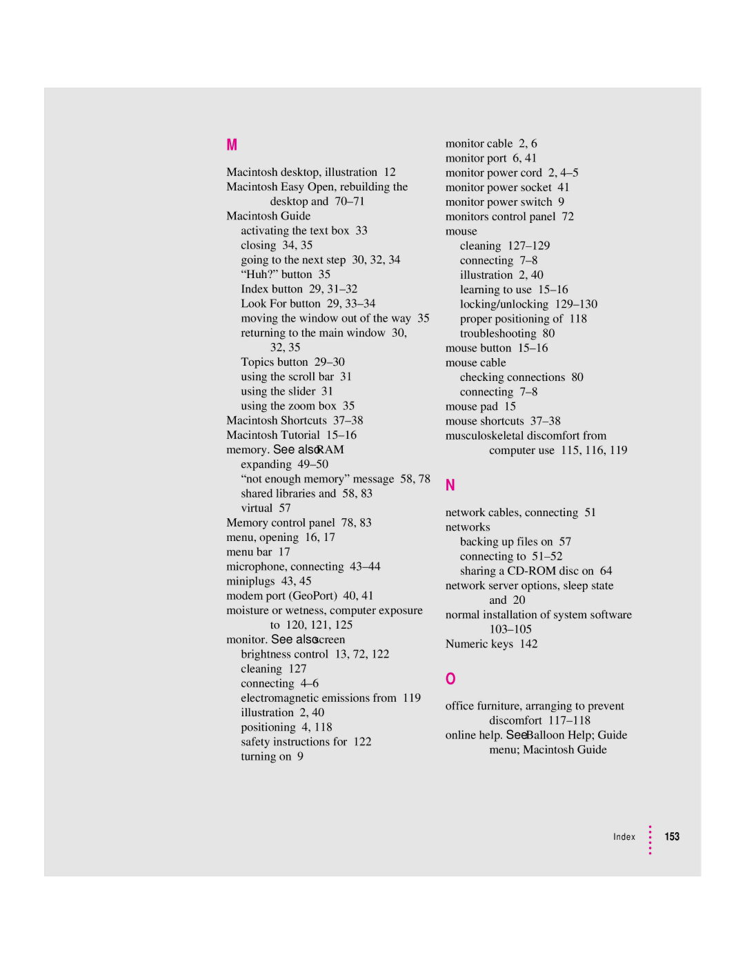 Apple 8200 appendix Index 