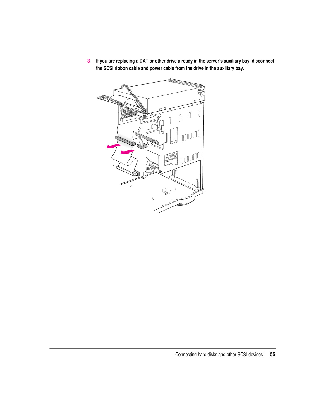 Apple 8550 technical specifications Connecting hard disks and other Scsi devices 