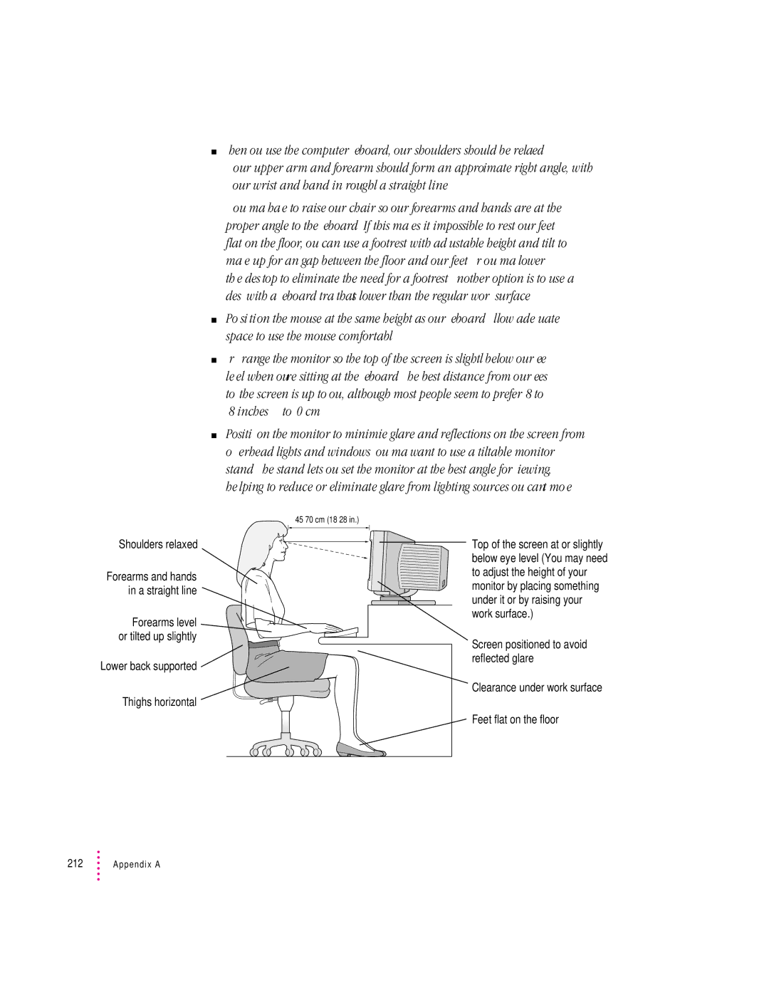 Apple 8600 appendix Shoulders relaxed 