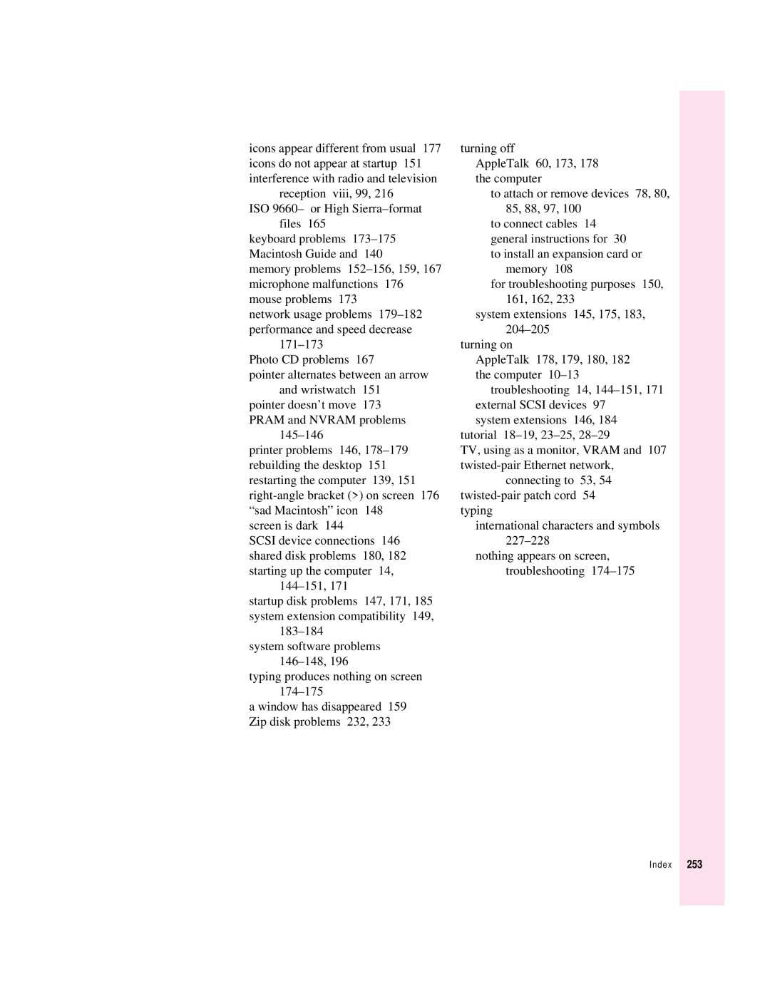 Apple 8600 appendix Index 