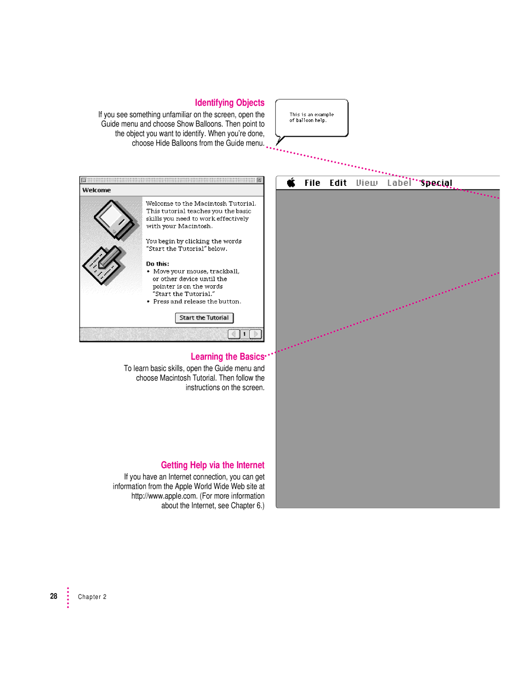 Apple 8600 appendix Identifying Objects 