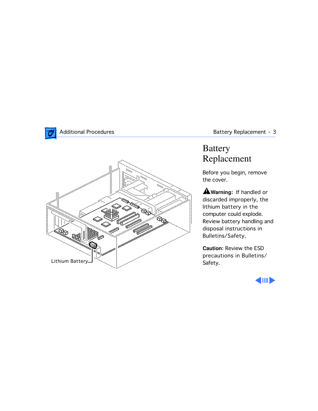 Apple 9150 manual Replacement 