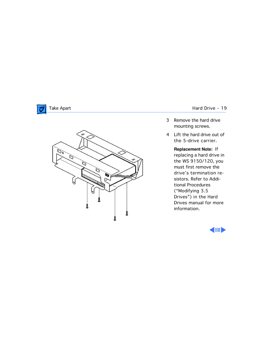 Apple 9150 manual Replacement Note If 