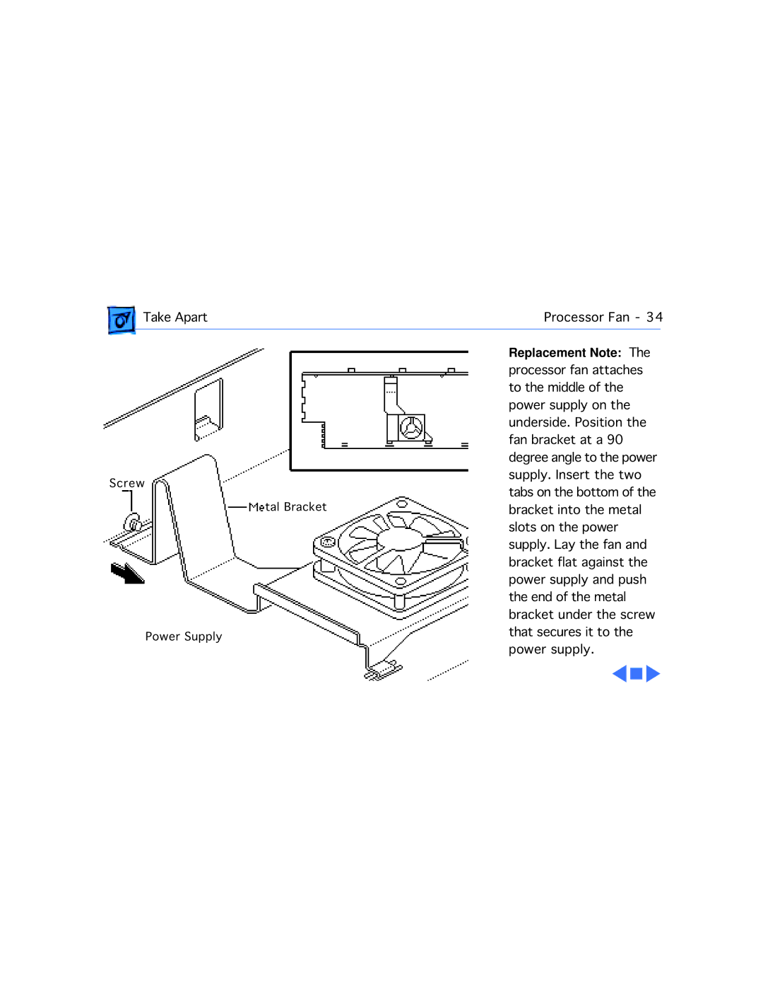 Apple 9150 manual Replacement Note 