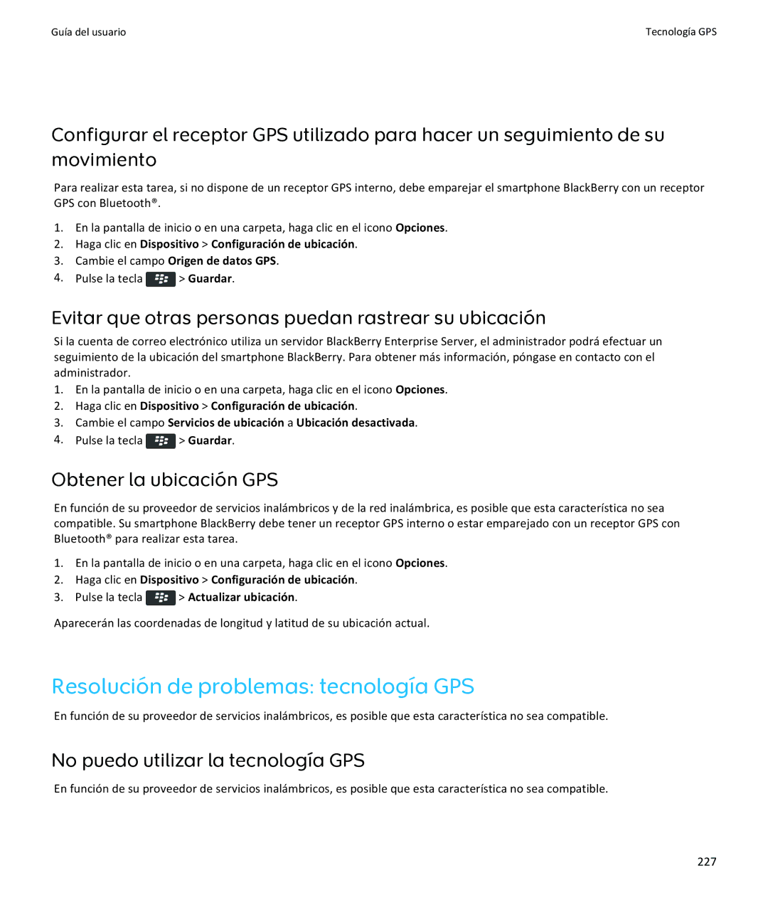 Apple 9350, 9360, 9370 manual Resolución de problemas tecnología GPS, Evitar que otras personas puedan rastrear su ubicación 