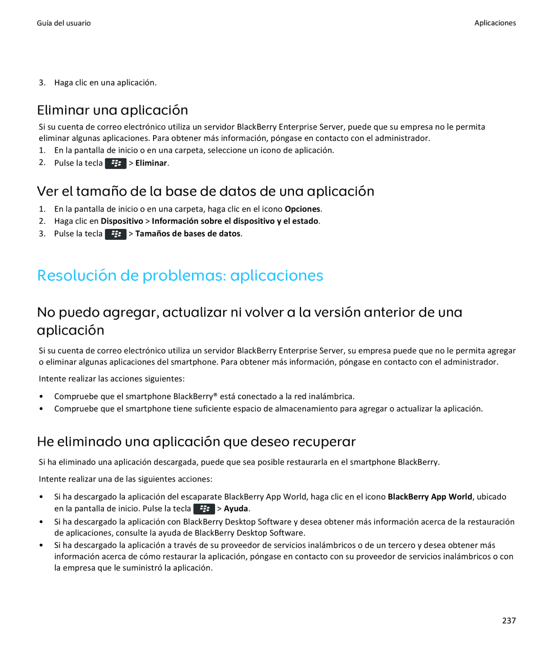 Apple 9370 Resolución de problemas aplicaciones, Eliminar una aplicación, He eliminado una aplicación que deseo recuperar 