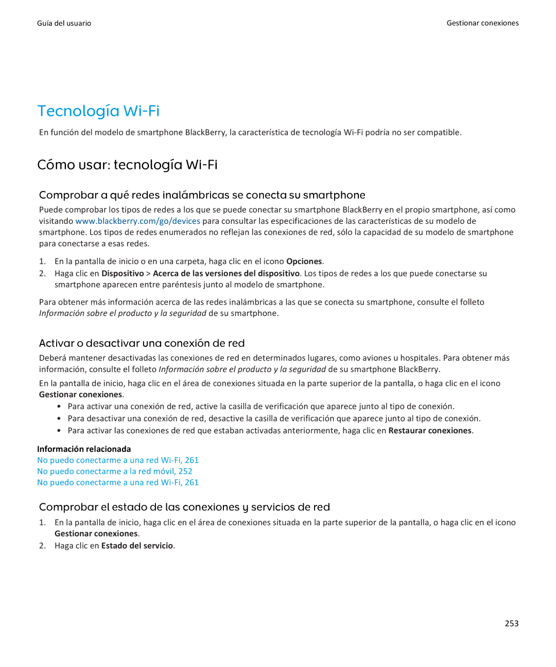 Apple 9360, 9350, 9370 manual Tecnología Wi-Fi, Cómo usar tecnología Wi-Fi, 253 