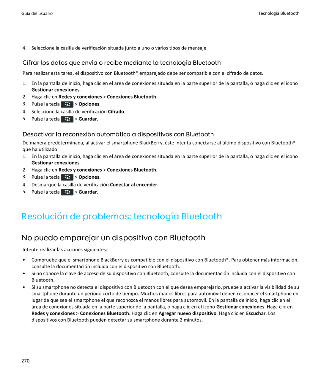 Apple 9370, 9360, 9350 manual Resolución de problemas tecnología Bluetooth, 270 