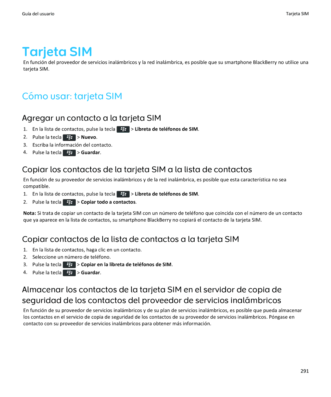 Apple 9370, 9360, 9350 manual Tarjeta SIM, Cómo usar tarjeta SIM, Agregar un contacto a la tarjeta SIM 