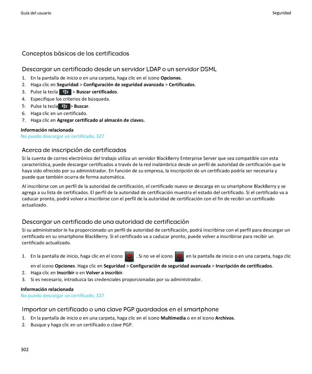 Apple 9350, 9360, 9370 Acerca de inscripción de certificados, Descargar un certificado de una autoridad de certificación 