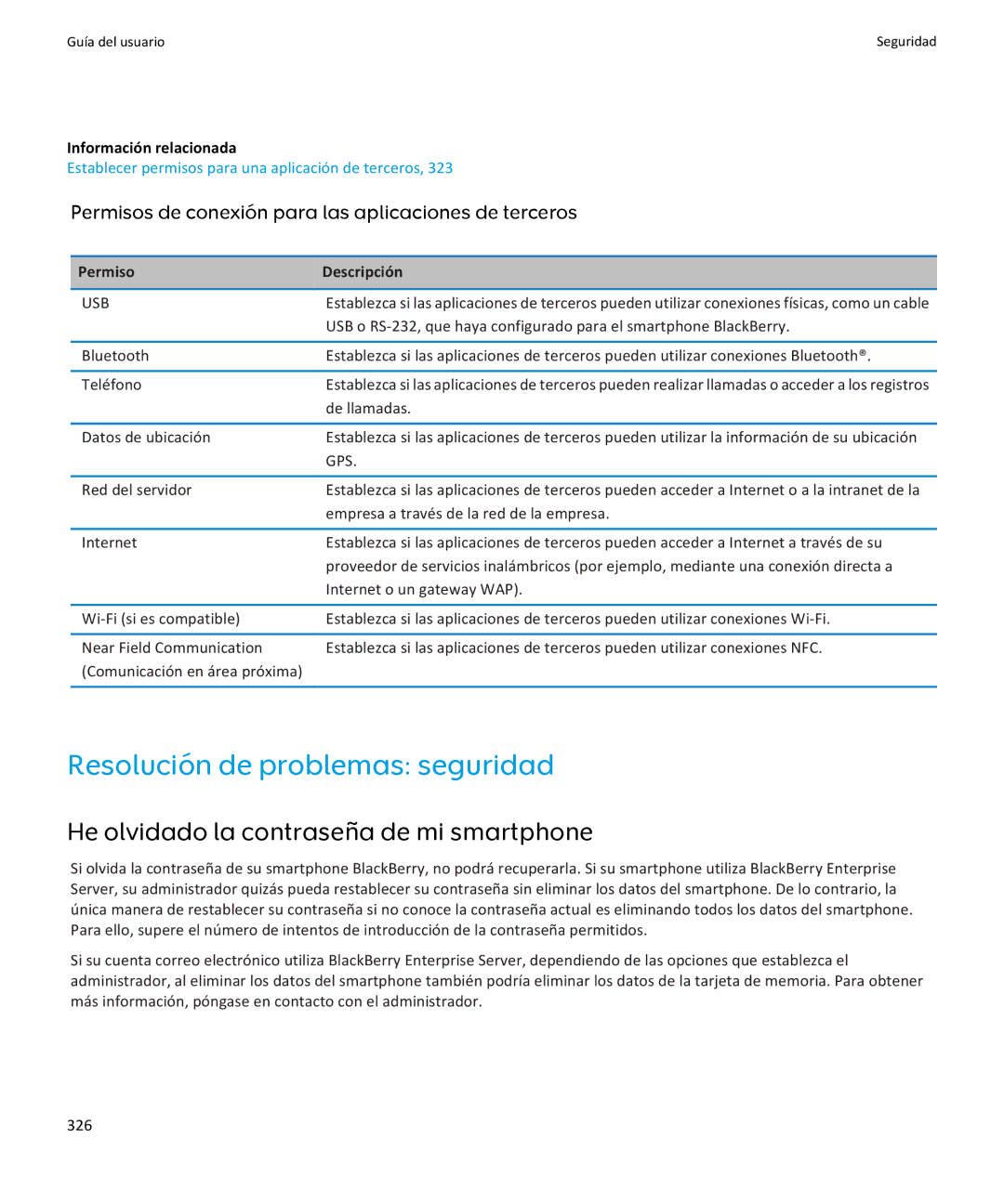 Apple 9350, 9360, 9370 manual Resolución de problemas seguridad, Permisos de conexión para las aplicaciones de terceros 