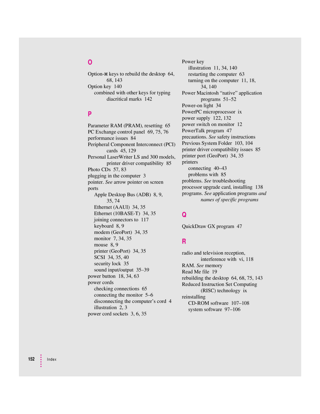 Apple 9500 Series manual Names of specific programs 