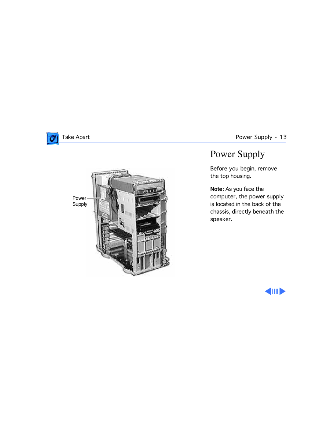 Apple 9500/180MP, 9500/200, 9500/132, 9500/150 manual Power Supply 