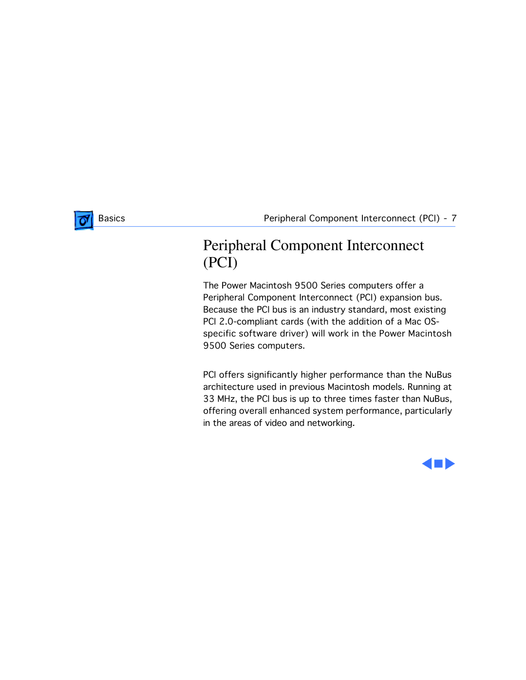 Apple 9500/180MP, 9500/200, 9500/132, 9500/150 manual Peripheral Component Interconnect PCI 