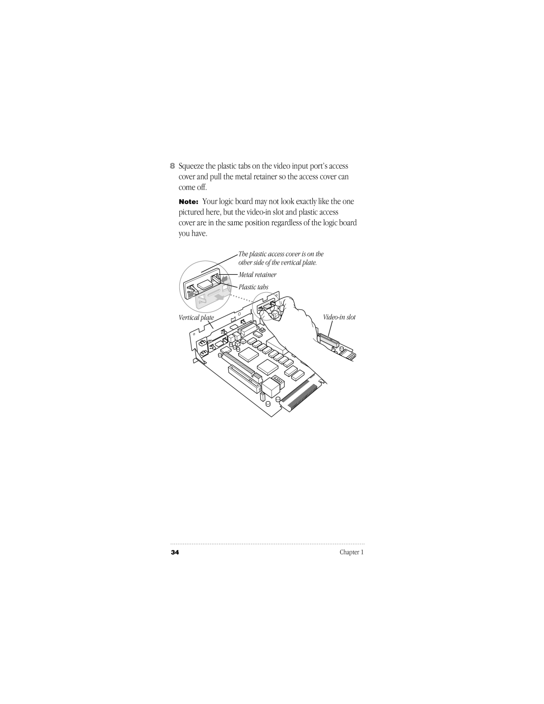 Apple 95014-2084, 030-8681-A user manual Vertical plate 