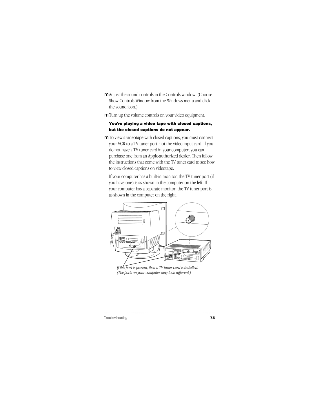 Apple 030-8681-A, 95014-2084 user manual Troubleshooting 