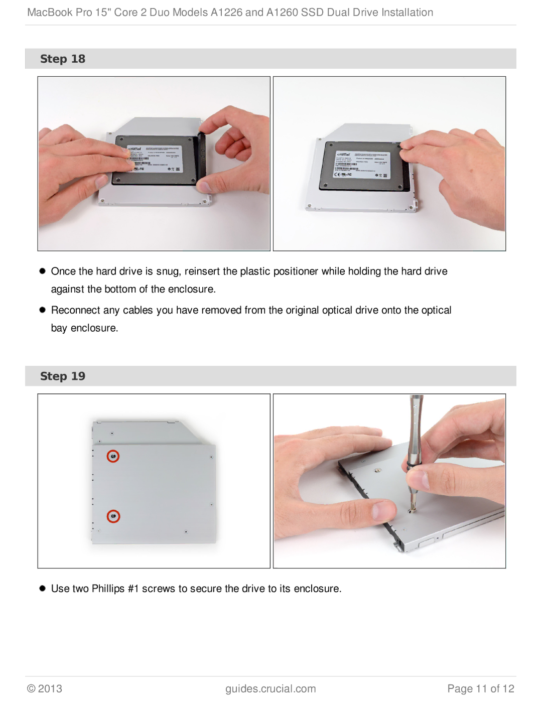 Apple A1226, A1260 manual Step 