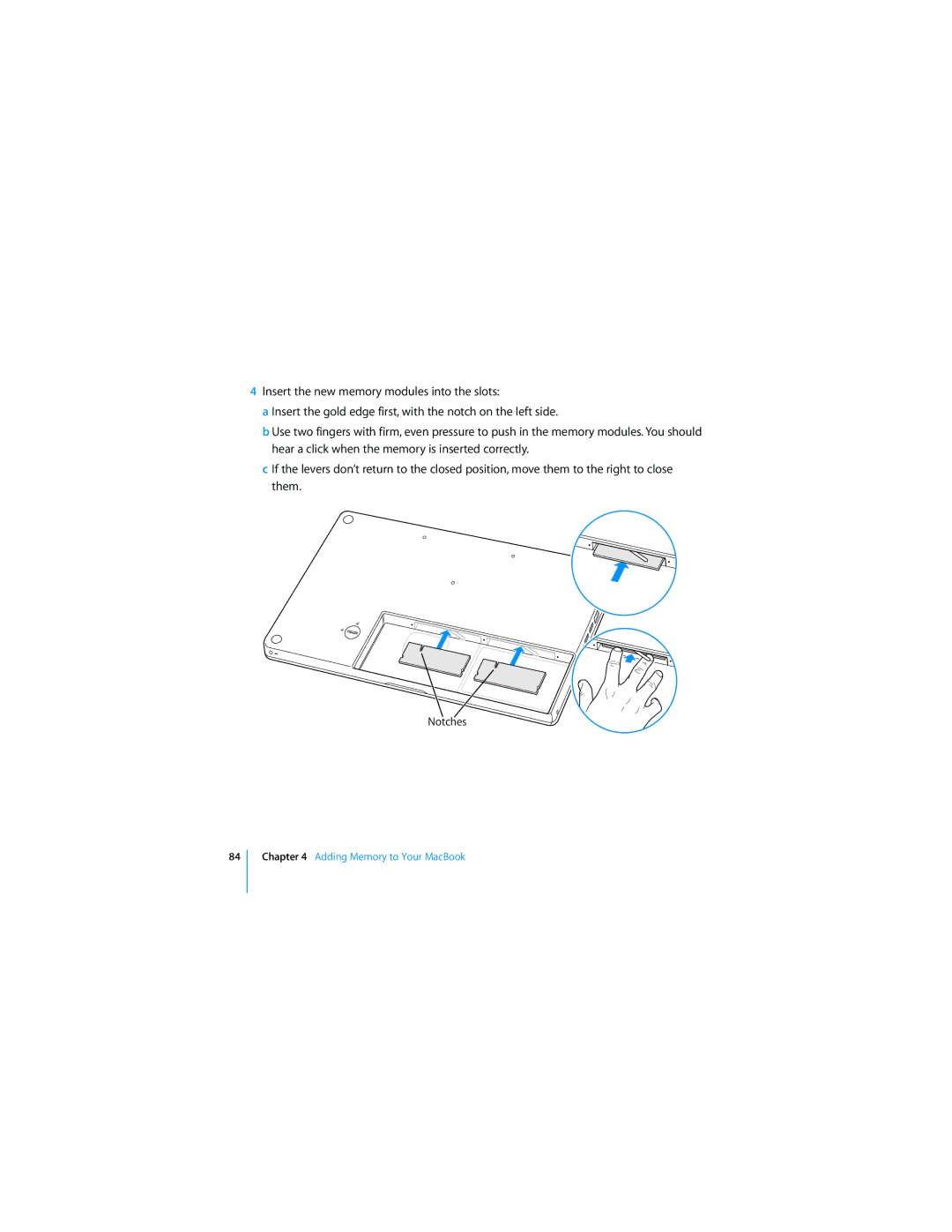 Apple APLLE MACBOOK manual Notches 