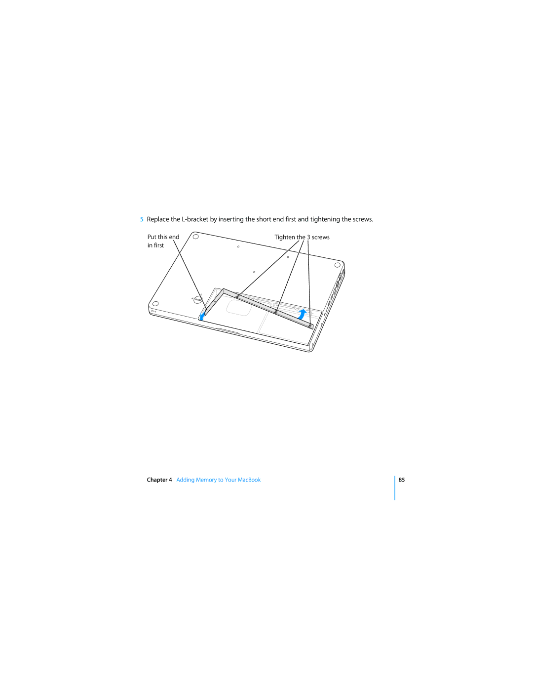 Apple APLLE MACBOOK manual Put this end 