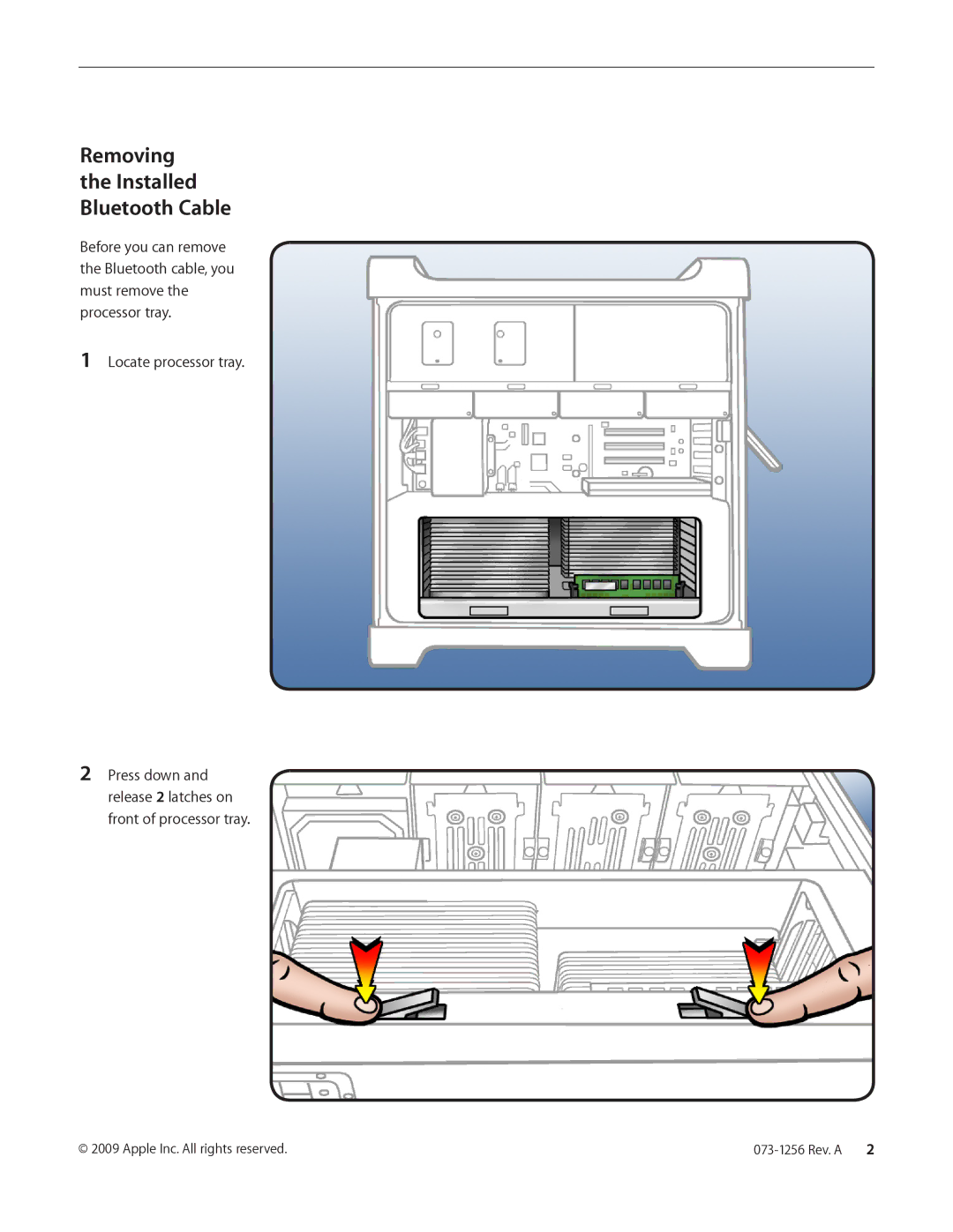 Apple warranty Removing Installed Bluetooth Cable 