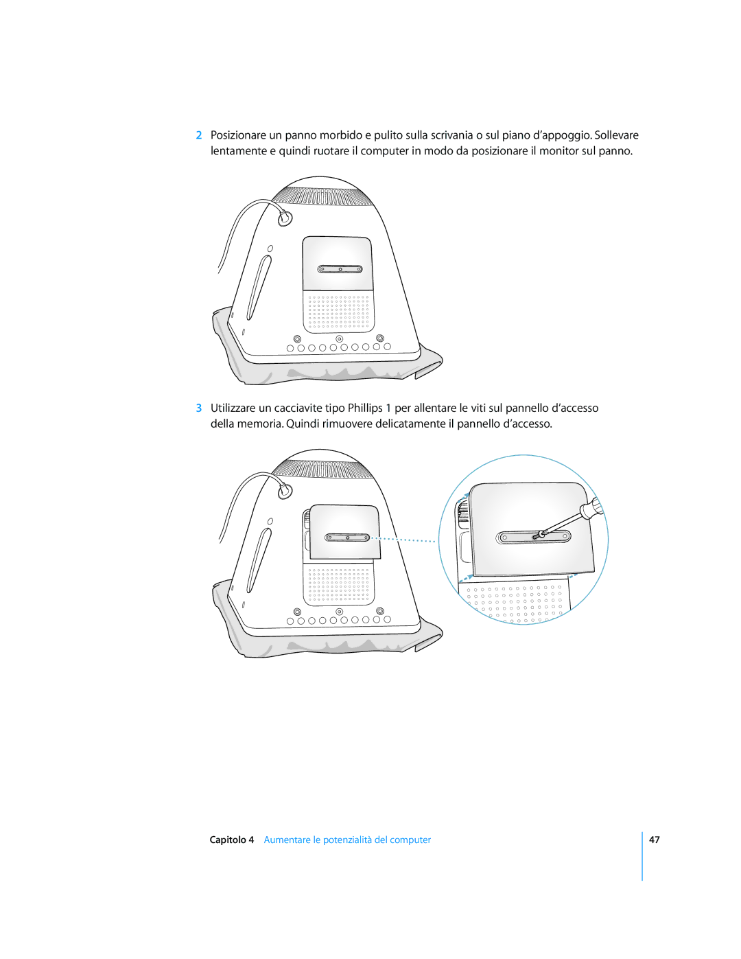 Apple Computer Accessories manual Capitolo 4 Aumentare le potenzialità del computer 