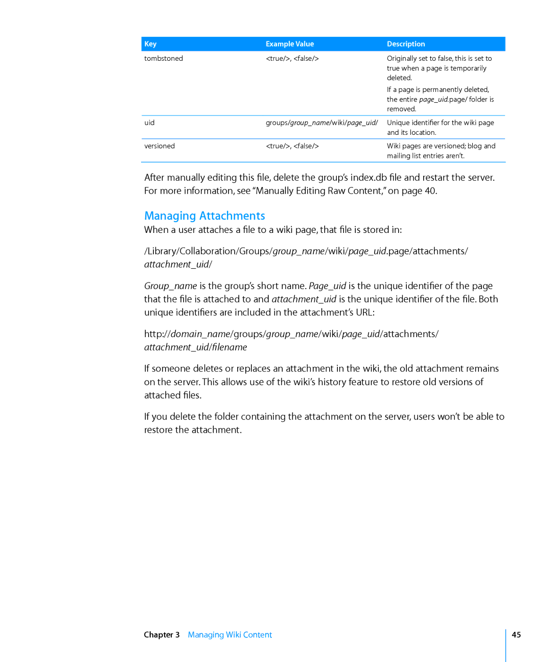 Apple Computer Hardware manual Managing Attachments 