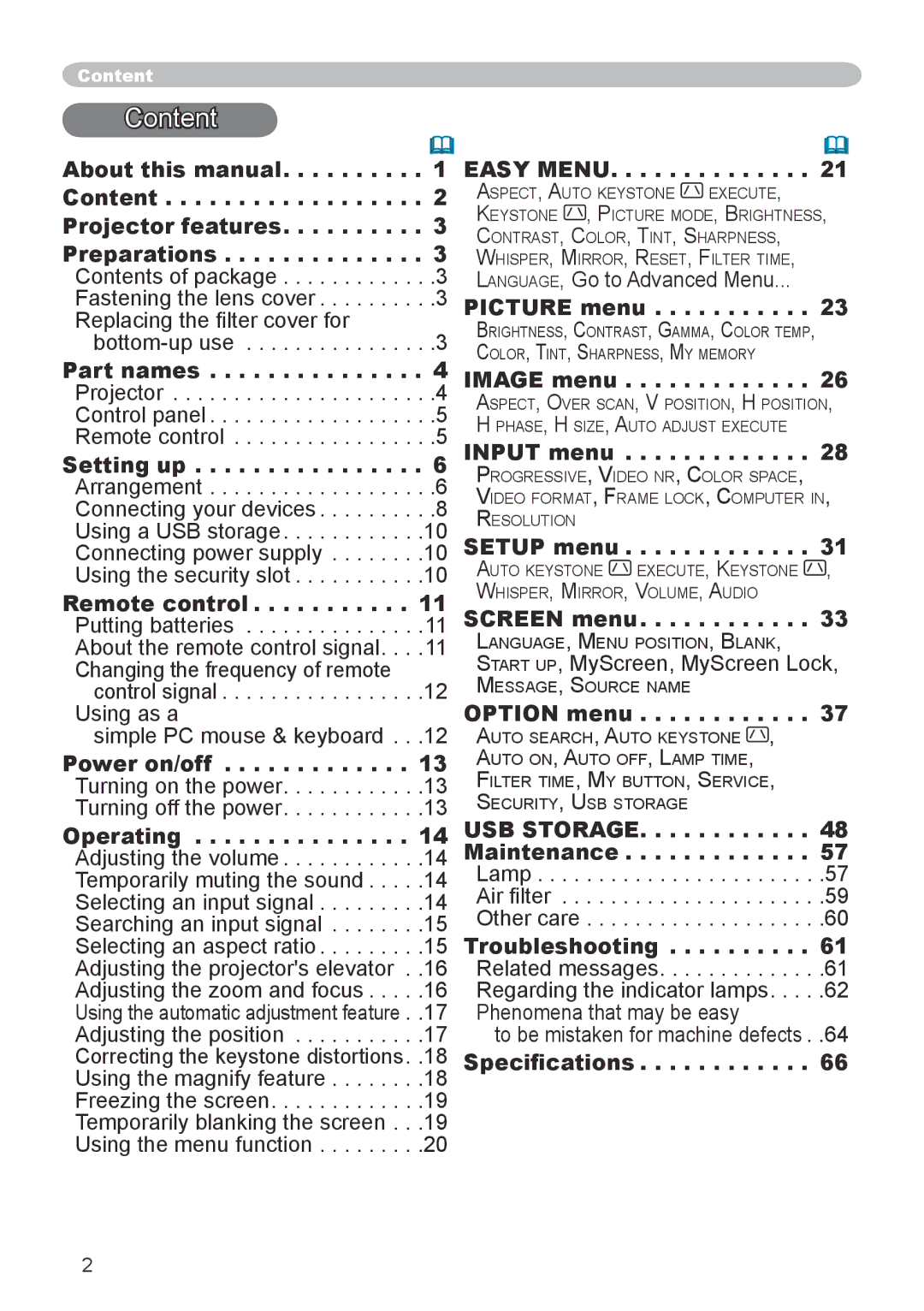 Apple CPX5, CPX1 user manual Content 