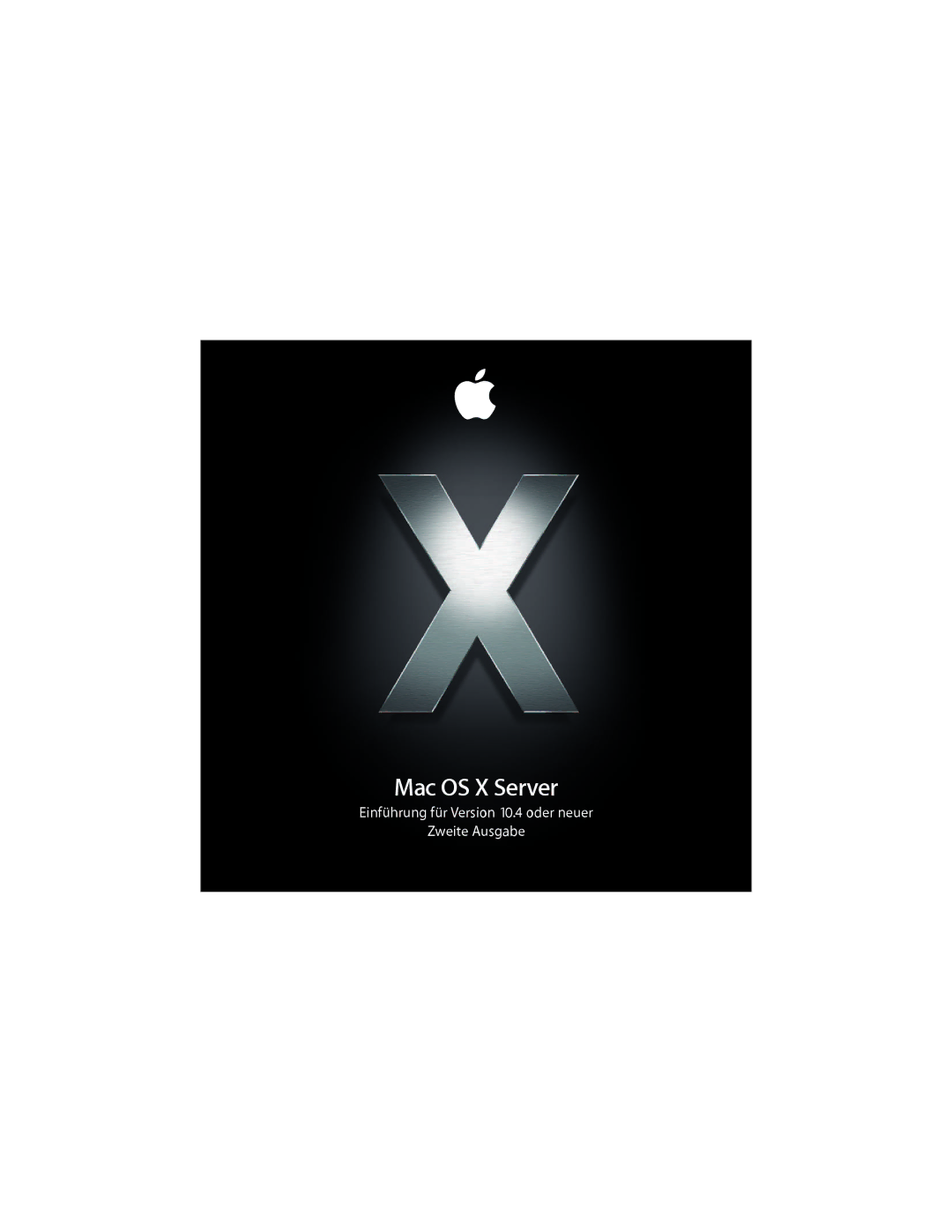 Apple D019-0740-A / 21.07.065 manual Mac OS X Server 