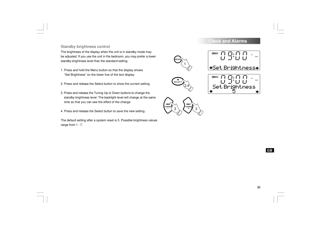 Apple DDR-43+ manual Standby brightness control 