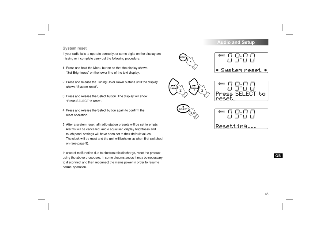 Apple DDR-43+ manual System reset 