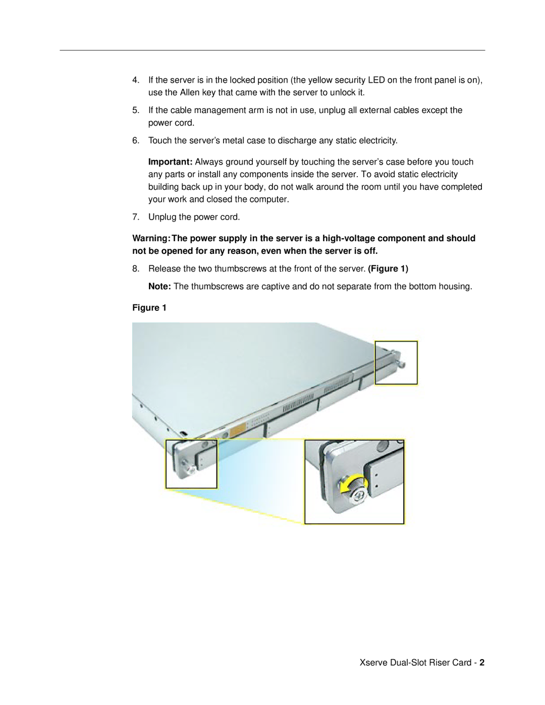 Apple Dual-Slot Riser Card warranty 