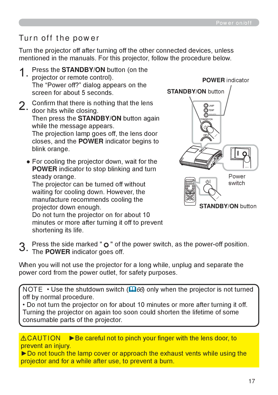 Apple ED-A101, ED-A111 manual Turn off the power 