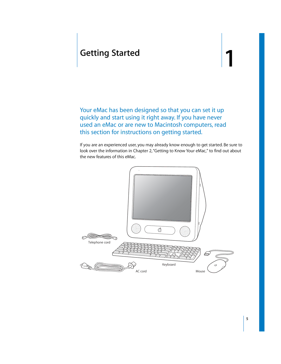 Apple EMac manual Getting Started 