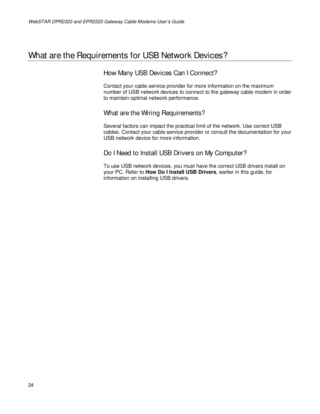 Apple DPR2320TM, EPR2320TM manual What are the Requirements for USB Network Devices?, How Many USB Devices Can I Connect? 