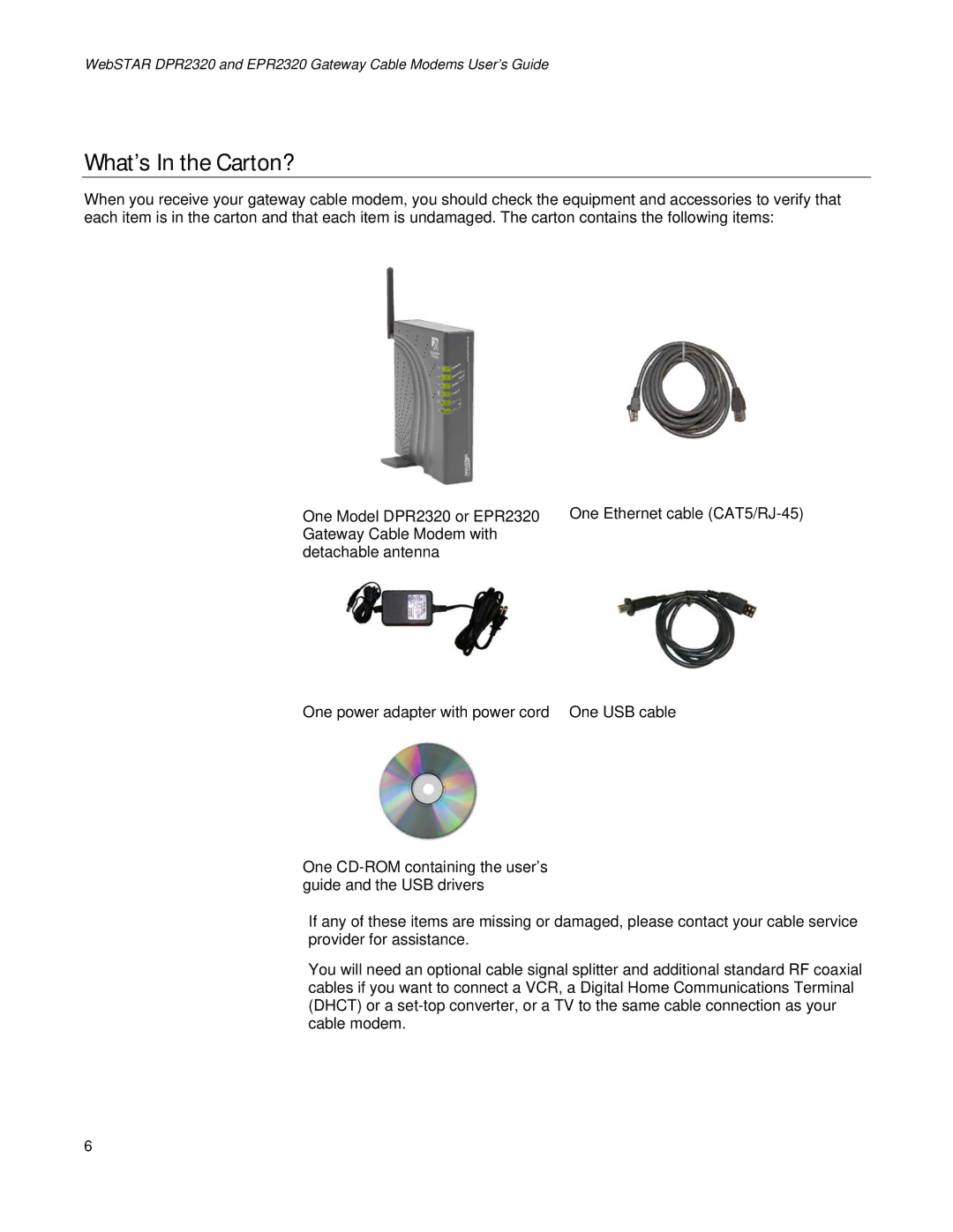 Apple DPR2320TM, EPR2320TM manual What’s In the Carton? 