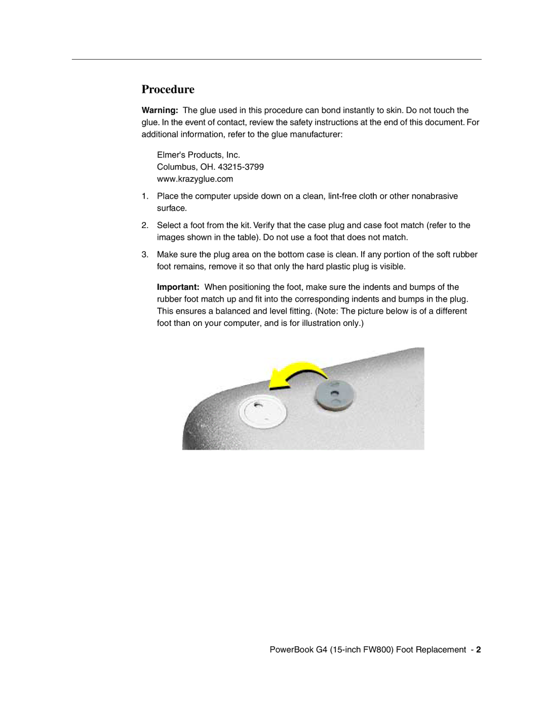 Apple Foot manual Procedure 