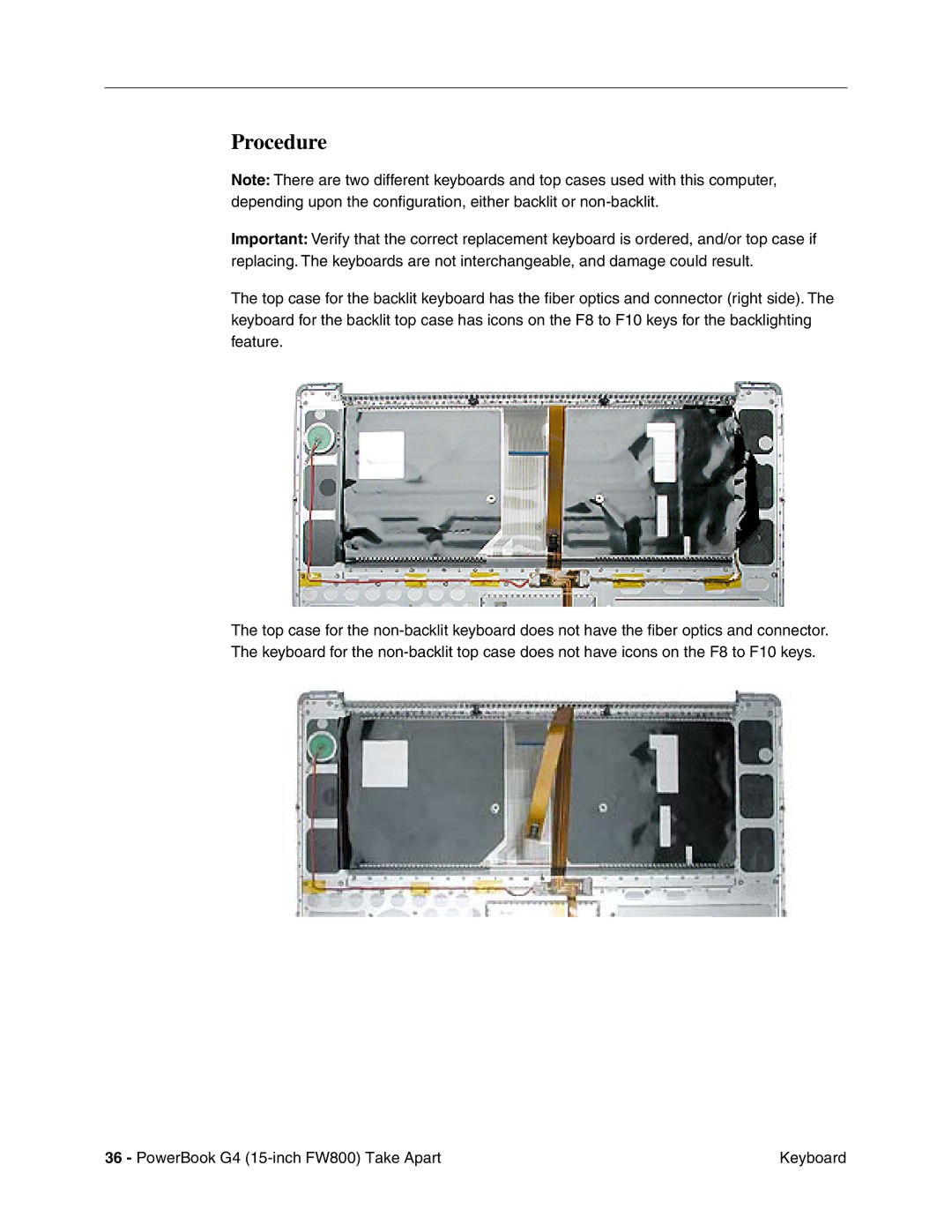 Apple FW800 manual Procedure 