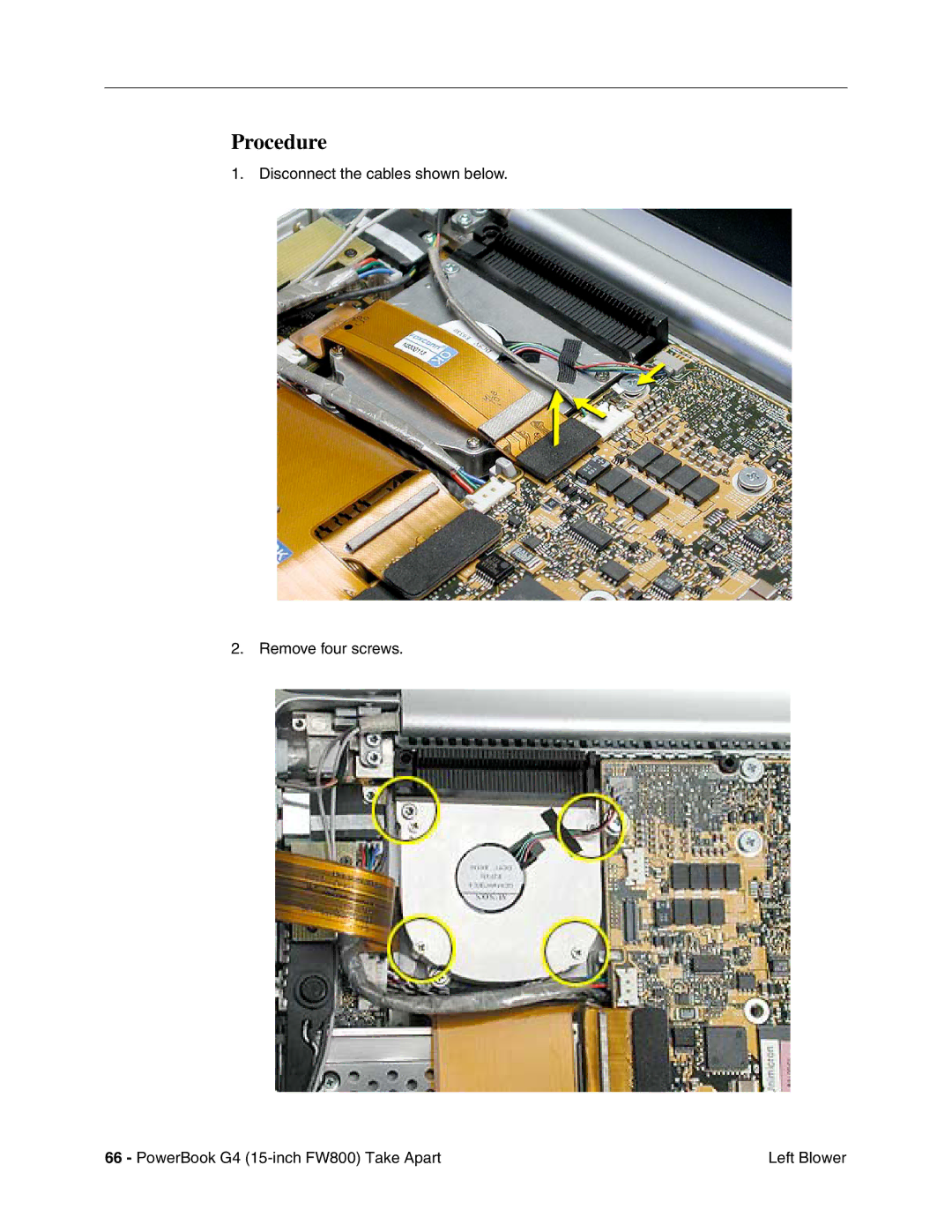 Apple FW800 manual Procedure 