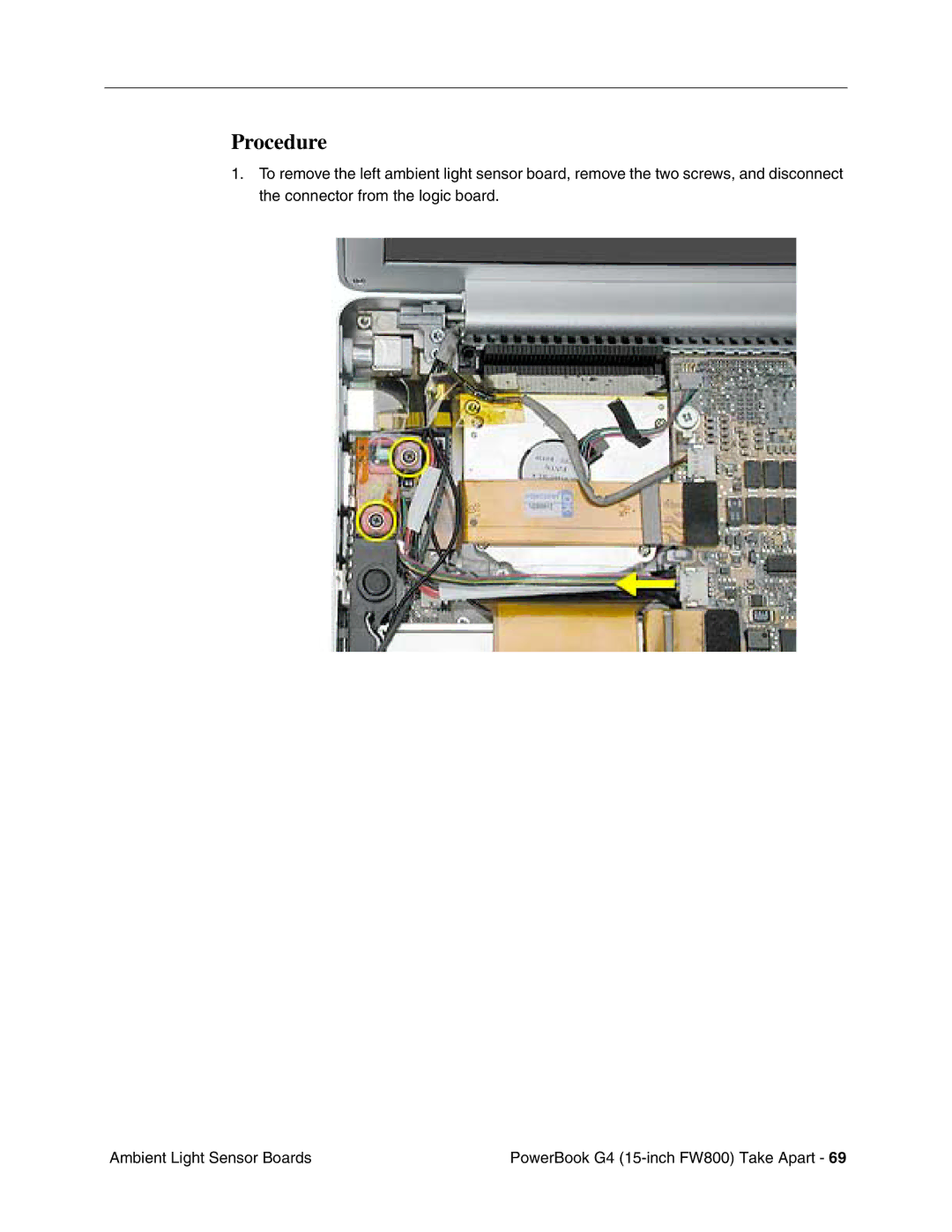 Apple FW800 manual Procedure 