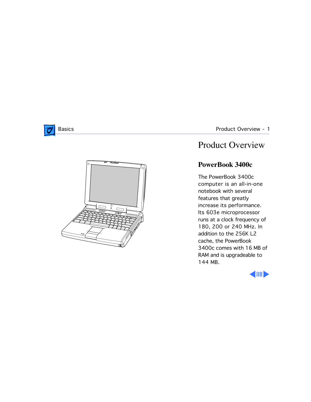 Apple 3400C/200, G3 manual Product Overview, PowerBook 3400c 