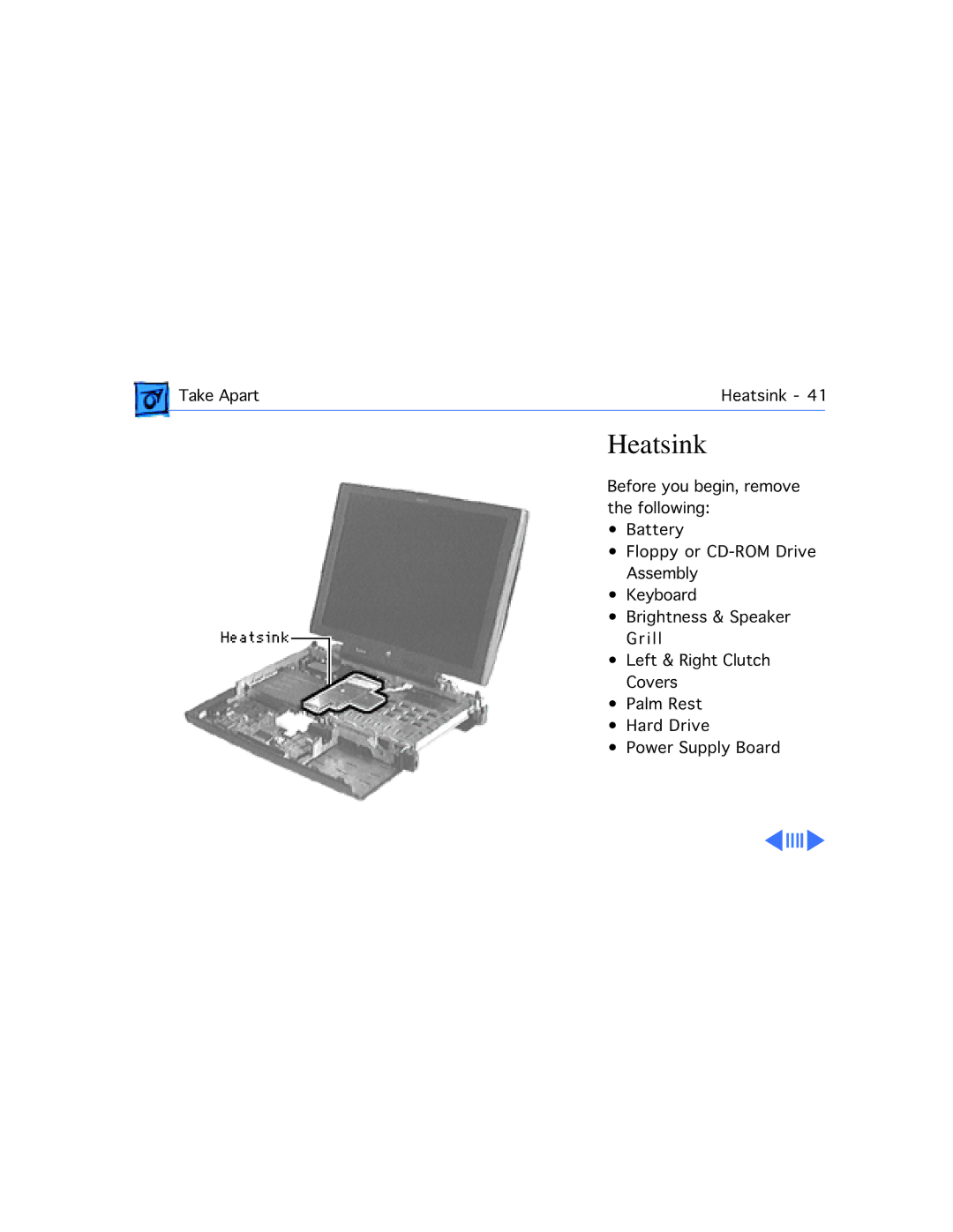 Apple G3, 3400C/200 manual Heatsink 